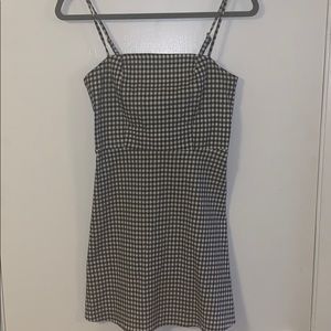 Black and white gingham dress, size M(short)